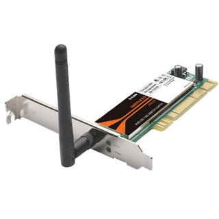 Placa de Rede Wireless PCI D-Link 108Mbps 802.11g, DWA-520