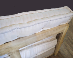 Base de colchón con respaldo Sendai whells madera sustentable en internet