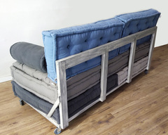 Base de colchón con respaldo Sendai whells madera sustentable - FENIX manufactura de muebles