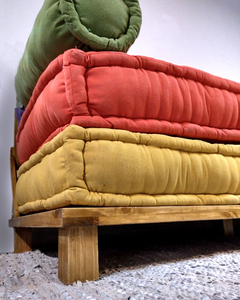 Base de colchón con respaldo Sendai madera sustentable - FENIX manufactura de muebles