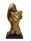 3010 - ESTATUETA DAMA 28CM - GOLD