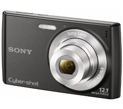 Câmera Digital Sony Cyber-shot DSC-W510/B Preta c/ 12.1 MP, LCD 2.7", Foto Panorâmica, Smile Shutter