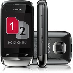 NOKIA C2-06 GRAFITE DUAL CHIP SLIDER TOUCH CAM 2MP