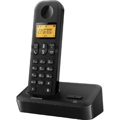 Telefone sem Fio com Identificador de Chamadas e Display Luminoso - Philips 1501B - Preto
