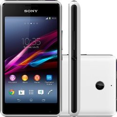 Smartphone Sony Xperia E1 D2114 Branco Com Dual Chip, Tela De 4", Tv Digital, Câmera 3MP, Processador De 1,2 GHz, Android 4.3, 3G, Wi-Fi E AGPS