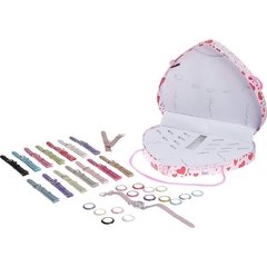 Kit Relógio Feminino Infantojuvenil Analógico Shiny Toys Model 4 - Rosa