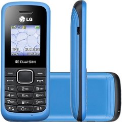 Celular Desbloqueado LG B220 Azul Com Dual Chip, Rádio FM, Display Colorido De 1.45" E Super Lanterna