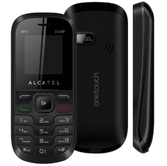 Celular Alcatel OT-307 Trial Chip c/ Câmera VGA, Rádio FM, MP3 e Fone de Ouvido