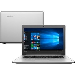 Notebook Lenovo IdeaPad 310 com Intel® Core(TM) i5-6200U, 4GB, 1TB, Gravador de DVD, Leitor de Cartões, HDMI, Wireless, Bluetooth, LED 14" e Windows 10 - Infotecline