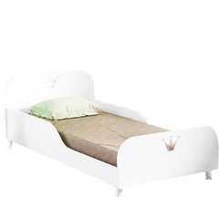 Mini cama infantil Rei/Rainha Branco Brilho Multimóveis - 1 unidade - comprar online