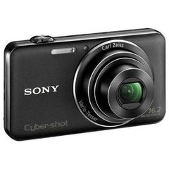 Câmera Sony Cyber-shot DSC-WX50/B Preta c/ 16.2MP, LCD de 2,7", Zoom Óptico de 5x, Fotos em 3D e Panorâmicas e Vídeos em Full HD + Cartão SD 8GB