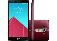 Smartphone LG G4 Dual Chip H818P em Couro vinho , com Tela de 5.5", Android 5.0, 4G, Câmera 16MP e Processador Hexa Core de 1.8 GHz