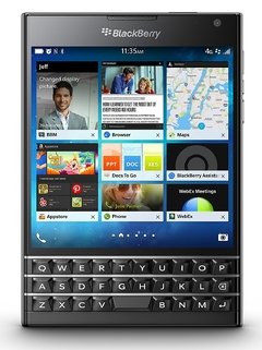 CELULAR BlackBerry Passport, processador de 2.26Ghz Quad-Core, Bluetooth Versão 4.0, BlackBerry OS 10.2, Quad-Band 850/900/1800/1900