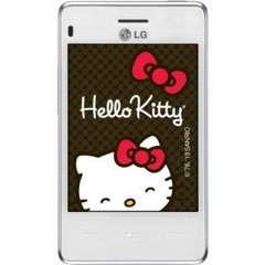 Celular LG T375 Hello Kitty Branco, Dual Chip, Tela 3.2 Polegadas, Câmera 2MP, Rádio FM, MP3 Player