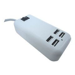 Hub Usb 4 Portas Extensão Elétrica 15w Carregador 5v Tomada - comprar online