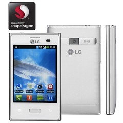 CELULAR LG OPTIMUS L3 E400 branco COM TELA DE 3,2", ANDROID 2.3, CÂMERA 3MP, 3G, WI-FI, GPS