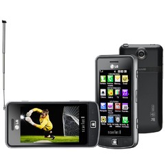 Celular Desbloqueado LG TV Phone Scarlet II GM600 Preto com TV Digital, LCD de 3" Touchscreen, Câmera 3.2 MP, MP3, Bluetooth, Fone