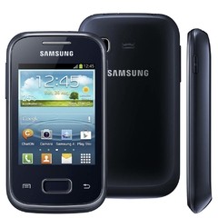 Celular Samsung Galaxy Pocket GT-S5300 PRETO com Android 2.3, Wi-Fi, 3G, GPS, Câmera 2MP, Rádio, MP3, Touch, Bluetooth e Fone de Ouvido - comprar online
