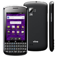 Celular Desbloqueado ZTE V875 Preto com Android 2.3, Câmera 3MP, 3G, Wi-Fi, GPS, Bluetooth e Rádio FM -