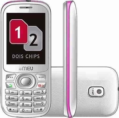 Celular Desbloqueado Meu 412 com Dual Chip, Câmera 1.3MP, Bluetooth, Rádio FM, MP3, Fone