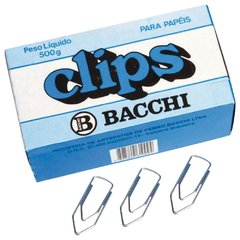 Clips Galvanizados Nº 1 Bacchi Com 100 Grampos - comprar online