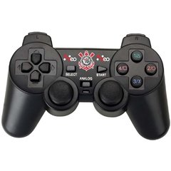 Controle Neo Flex Corinthians p/ PlayStation 1,2,3 e PC - Preto