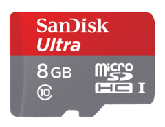 Cartão de Memória Sandisk(TM) Ultra® Microsdhc(TM) Uhs-I Com Adaptador 8Gb Classe 10