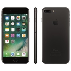 iPhone 7 Apple Plus com 256GB, Tela Retina HD de 5,5", iOS 10, Dupla Câmera Traseira, Resistente à Água, Wi-Fi, 4G LTE e NFC - Preto Matte - comprar online
