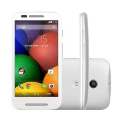 Smartphone Motorola Moto E Dual Chip XT-1022 - Android 4.4, Dual Core 1.2GHz, 5MP, 4GB, Gorilla Glass 4.3, Branco