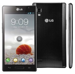 Smartphone LG OPTIMUS L9 P768 PRETO, com Tela de 4.7, Android 4.0, Câmera 8MP, Dual-Core, 3G, Wi-Fi, FM, MP3 e Cartão 4GB - comprar online
