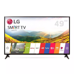 Smart TV LED 49" Ultra HD 4K LG 49UJ6565 com Sistema WebOS 3.5, Wi-Fi, Painel IPS, HDR, Local Dimming, Magic Mobile Connection, HDMI e USB