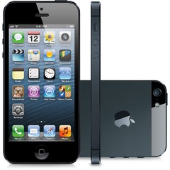 Apple Iphone 5S 16G Preto - Apple - iOS 8 - 4G - Wi-Fi - Tela 4" - Câmera de 8MP, Quad-Band 850/900/1800/1900