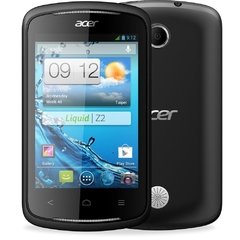 celular Acer Liquid Z2 Z120, processador de 1Ghz Single-Core, Bluetooth Versão 3.0, Android 4.1.1 Jelly Bean, Quad-Band 850/900/1800/1900
