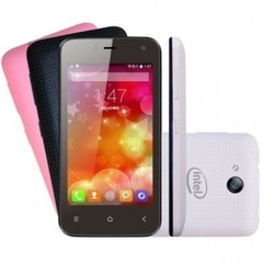 Smartphone Qbex X Pocket W4010 Branco com 4GB, Tela de 4, Câmera 5MP, 3G, Bluetooth, Android 4.4, Processador Intel SoFia Dual