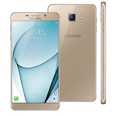 Smartphone Samsung Galaxy A9 dourado com 32GB, Dual Chip, Tela 6.0", 4G, Android 6.0, Câmera 16MP, Leitor Digital, Processador Octa Core e RAM de 4GB na internet