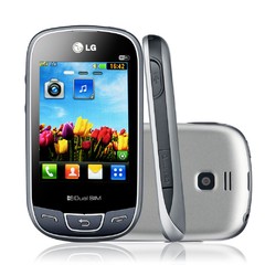 Celular LG T515 com Acesso ás Redes Sociais, Dual Chip, Câmera 2MP, Rádio FM, MP3, Touch screen, Bluetooth, Wi-Fi, Fone e Cartão 2GB