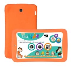 Tablet DL Eduk Kids PED-K71BAZ com Tela de 7", 4GB, Câmera, Wi-Fi, Suporte à Modem 3G e Android 4.1 LARANJA