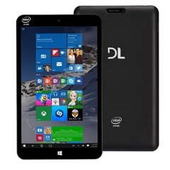 Tablet DL WinPad 800 TP302 - Tela 8", Intel Quad Core 64bits, 16GB de memória, Windows 10, Wi-Fi, Câmera frontal e Traseira, Bluetooth - Preto