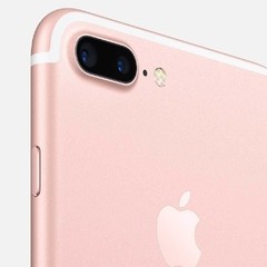 iPhone 7 Apple Plus com 128GB rosa, Tela Retina HD de 5,5", iOS 10, Dupla Câmera Traseira, Resistente à Água, Wi-Fi, 4G na internet
