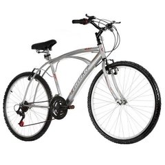 Bicicleta Aro 26 Track & Bikes Fast 100 com 21 Marchas - Cinza