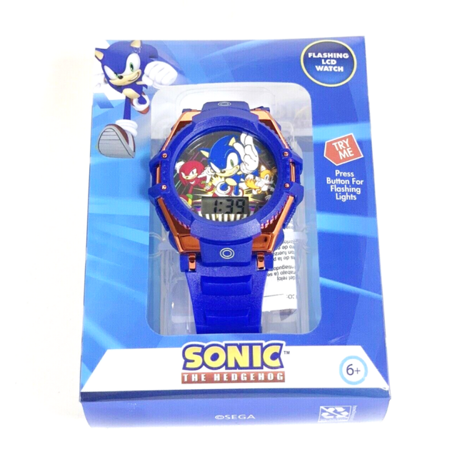 Sonic The Hedgehog Flashing LCD Watch Collector S Edition Reloj