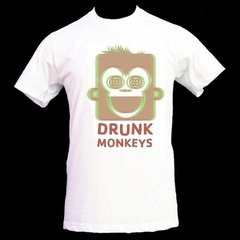 Playera Camiseta Mono Borracho Drunk Monkeys Bebedor