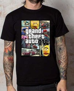 Playera Camiseta Grand Theft Auto Plaza Sesamo 100% Calidad