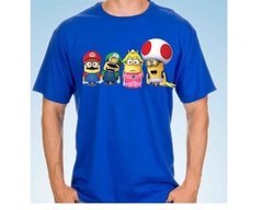 Playera Camiseta Minion Y Mario Bross, Luigi, Hongito Y Mas en internet