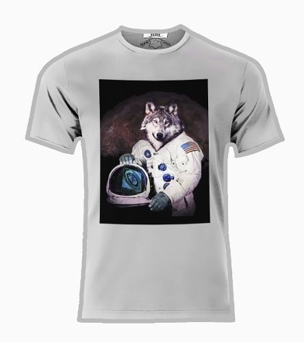 Playera O Camiseta Nasa Wolf Lobo 100% Algodon