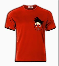 Playeras O Camiseta Goku En El Bolsillo Dragon Ball Z en internet
