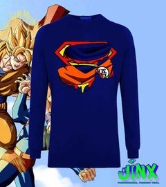 Playera Goku Vs Superman Logo Dc Comics Edicion Especial