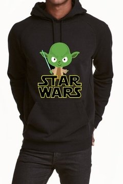 Sudadera Star Wars Maestro Jedi Yoda Caricatura Todas Tallas