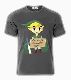 Playeras O Camiseta Zelda Link *corto Cesped Por Rupias* en internet