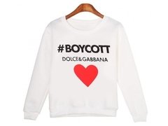 Sudadera #boycott De Dolce & Gabbana